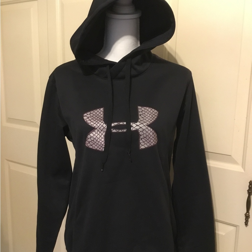 UNDER ARMOUR STORM SEMI-FIT BLACK SIZE LARGE HOODIE